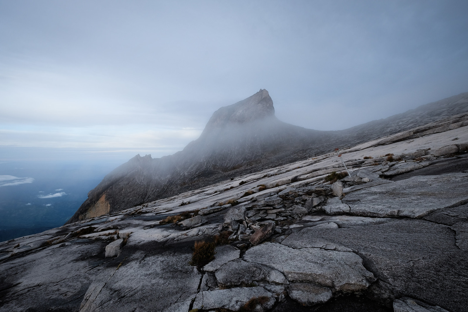 The peak of Mount Kinabalu might get down to around 5 degrees celsius. The peak of Mount Kinabalu might get down to around 5 degrees celsius.